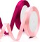 2PCS Pink Ribbon for Gift Wrapping 3/8 Inch 25 Yds Wedding Decor Ribbon Hair Ribbon for Flower Bouquet Ribbons for Crafts Halloween Ribbon Fall Ribbon Hair Ribbon Breast Cancer Ribbon Light/Hot Pink
